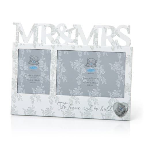 Image of Me to You 1-Piece Tatty Teddy Mr and Mrs Luxury Double Photo Frame