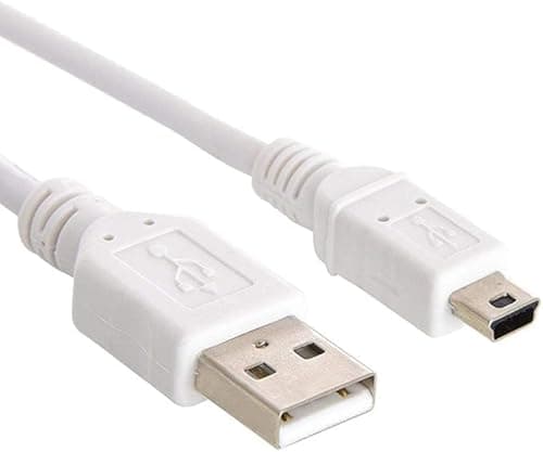 Image of iSeventy9 2m USB 2.0 Hi-Speed A to mini-B 5 pin Cable Power & Data Lead-WHITE