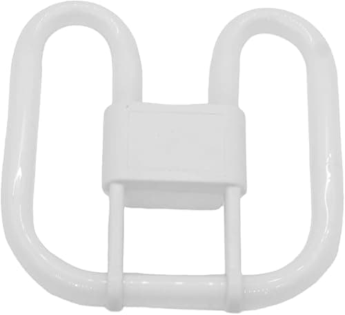 Image of Bynome GR10q 4 Pin Light Bulb 16W, 2D 6500K Daylight White CFL Compact Fluorescent Lamp, Square DD Butterfly Bulb for Bathroom Flush Ceiling Light, AC 230V, Energy Saving 1800LM