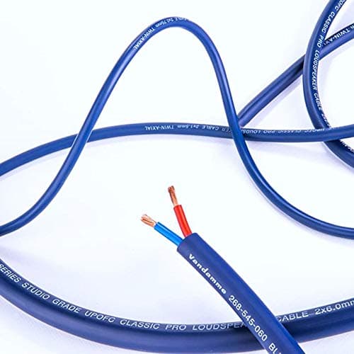 Image of Van Damme PRO AV HiFi Speaker Cable. Passive Blue Series Studio 2 x 0.75 mm. 1m