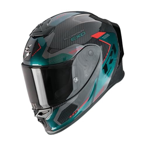 Image of Scorpion EXO-R1 Evo Carbon Air Propel Full Face Helmet, Schwarz/Grün, S (55/56)