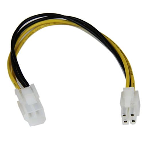 Image of StarTech.com 8in ATX12V 4 Pin P4 CPU Power Extension Cable - M/F