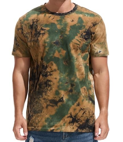 Image of RONOMO Men's Round Neck Short Sleeved T-Shirt | Medium Elasticity | Soft and Breathable | Pre Shrunk Treatment|(ZR Yellow Green XXL)