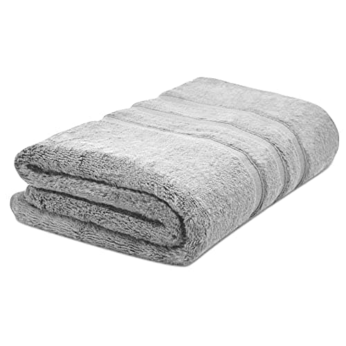 Image of Towelogy® Premium Bath Towels 100% Egyptian Cotton Zero Twist Super Soft & Highly Absorbent Bathroom Towel Tear Resistant Strength 70 x 120cm | OEKO-TEX CERTIFIED & Eco-friendly (Silver Grey, 1)