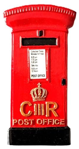Image of Post Box London Fridge Magnet Red Traditional English British Souvenir Gift Mail