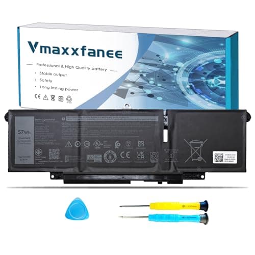 Image of Vmaxxfanee NF2MW 52WH Laptop Battery Replacement for Dell Latitude 7400 2-in-1 Latitude 9410 2-in-1 Series Notebook P110G P110G001 7146W 085XM8 08W3YY C76H7 0C76H7 0G8F6M