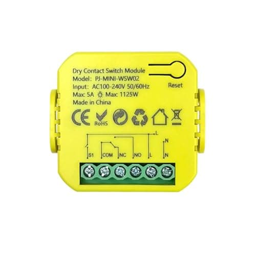 Image of Wesafrae WiFi Dry Contact Relay Switch Module Tuya Smart Life 5A DC12V 24V AC100-240V App Remote Timer Control