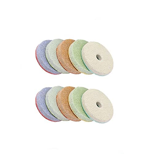 Image of 80mm Sponge Polishing Pads, 10 Pcs 3 Inch 2000 Grit Sanding Wheel, Grinding Discs for Diamond Marble Stone