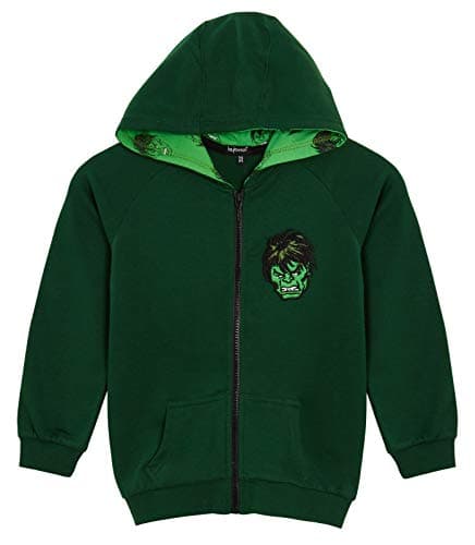 Image of The Incredible Hulk Boys Hooded Jacket 7-8 Years Green