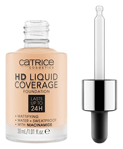 Image of Catrice HD Liquid Coverage Foundation, longlasting, mattifying, oil-control/shine-control, matte (30ml)