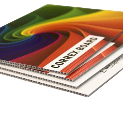 Image of 1x SelfHold 4mm Correx Sign Board Printing A0, A1, A2, A3, A4 - Perfect for Lamp Posts, Fences, Site Boards, Estate Signs, and More | Printed using waterproof UV inks (White, A2)