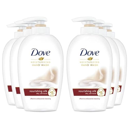 Image of 6x of 250ml Dove Fine Silk Caring Hand Wash for Moisturised and Protected Hands