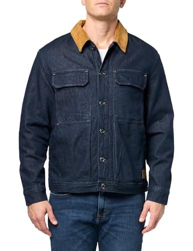 Image of Timberland Men's Trucker Insulated Denim Jacket, Rinse, S