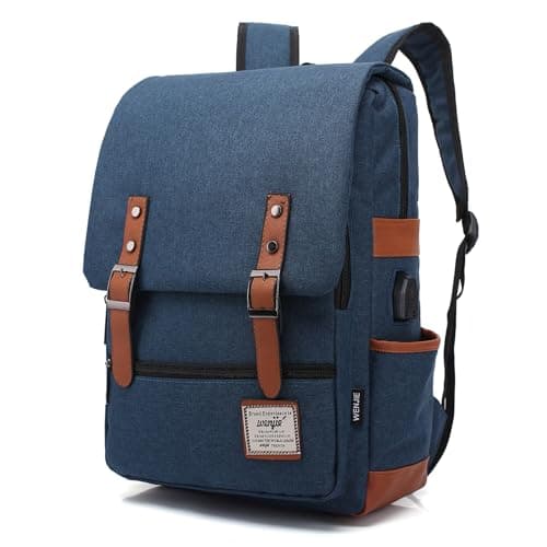 Image of HASAGEI Backpack Vintage Unisex Rucksack Daypack Casual School Travel Laptop Tablet Bags