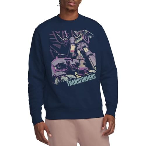 Image of Transformers Generations Decepticon Soundwave On The Hunt Unisex Sweatshirt, Navy, Large