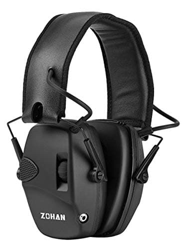 Image of ZOHAN 054 Electronic Shooting Ear Defenders,Active Noise Reduction Safety Earmuff,Tactical Headset Sound Amplification Hearing Protection for Hunting,Ideal for Outdoor Airsoft Sport - Black