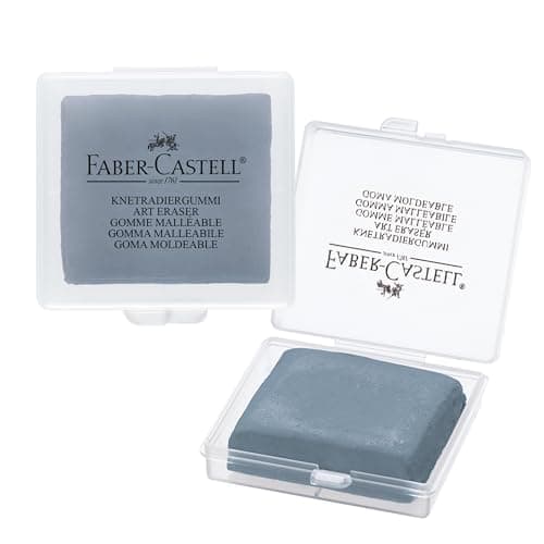Image of Faber-Castell Art & Graphic Kneadable Art Eraser, Grey, Single Eraser, for Art, Craft, Drawing, Sketching, Home, School, University, Colouring