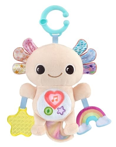 Image of VTech Baby Rainbow Lights Axolotl, Interactive Baby Toy with Lights, Songs and Melodies, Tactile & Sensory Stimulation, Visual Awareness, Gift for Ages 3, 6, 9, 12 Months +, English Version
