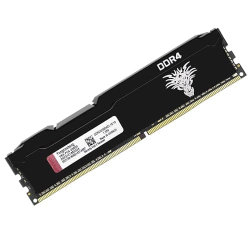 Image of DDR4 3200MHz 16GB Desktop RAM PC4-25600 UDIMM Non-ECC Unbuffered 1.35V 288 Pin CL16 PC Computer Memory Upgrade Module Support XMP 2.0 Auto Overclocking (Black)