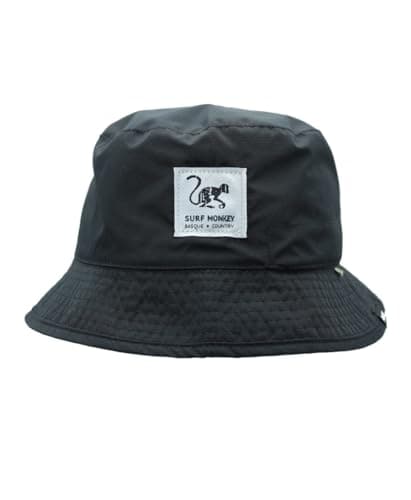 Image of Surf Monkey Recycled Bucket Hat - Unisex Adult Fisherman Hat - Waterproof - One Size - Reversible, black/grey, One Size