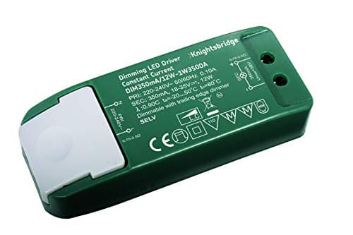 Image of Knightsbridge 1 W350DA Constant Current Dimmable LED Driver, IP20, 350 mA, 12 W Green