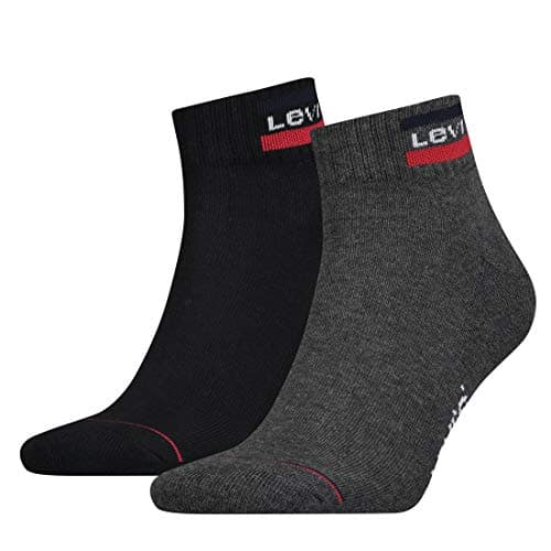 Image of Levi's Quarter, Mid Grey/Black, 43/46 (Pack of 2)