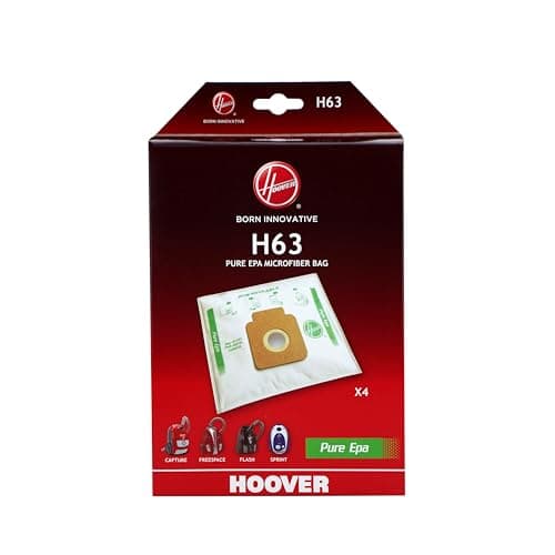 Image of Hoover 46-HV-63 H63 Freespace Bags (4), Paper, White