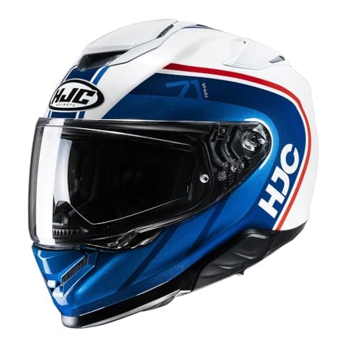 Image of HJC RPHA 71 Mapos Full Face ECE 22.06 DVS Motorcycle Helmet - MC21 White Red Blue (S)