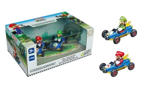 Image of Pull & SPEED I Carrera | Mario Kart - Mach8 Twin Pack I For Boys and Girls from 6 Years & Adults