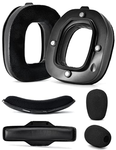 Image of A40 TR Mod Kit – defean Replacement Earpads and Headband Compatible with Astro Gaming A40 TR Headset,Ear Cushions,Upgrade High-Density Noise Cancelling Foam,Added Thickness (Black Protein and Velour)