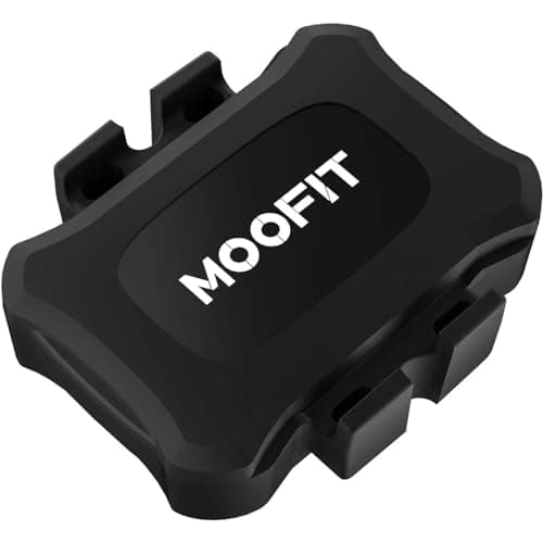 Image of moofit CS9 Cycling Cadence/Speed Sensor, Bluetooth & ANT+, Tracking Cadence or Speed Wireless Sensor with IP67 Waterproof, Compatible with Wahoo, Zwift, Openrider, Peloton, Black