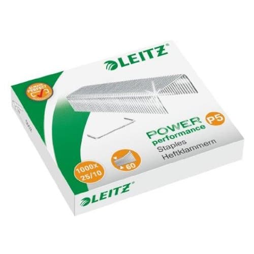 Image of Leitz 25/10 Staples No. 60 Sheets (Pack of 12 – Box of 1000