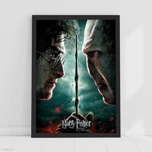 Image of Themed Harry Potter Print - Harry Potter and The Deathly Hallows Part 2 Movie Poster Wall Art (29.7cm x 42cm - A3)