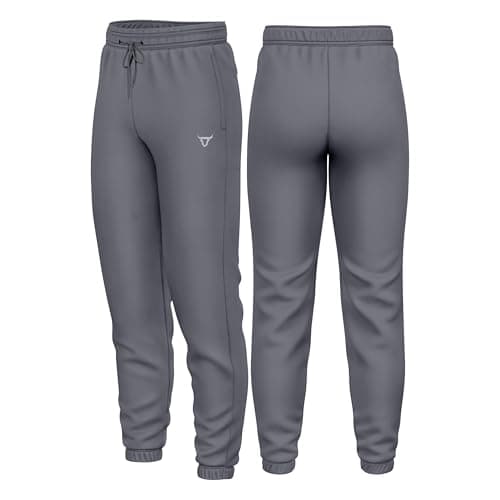 Image of TORO ACTIVA Men Lightweigt Cuffed Bottoms Jogging Trousers with Side Pockets Work Joggers Fit Sport Casual for Running Gym Training (UK, Alpha, L, Regular, Regular, Charcoal)