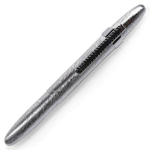 Image of Brushed Chrome Space Pen with Matching Clip