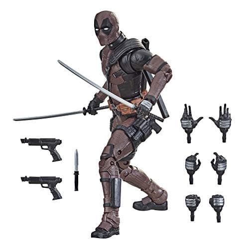Image of Hasbro Marvel Legends Series 6-inch Premium Deadpool Action Figure Toy From Deadpool 2 Movie and 11 Accessories For Ages 14 and Up Amazon Exclusive