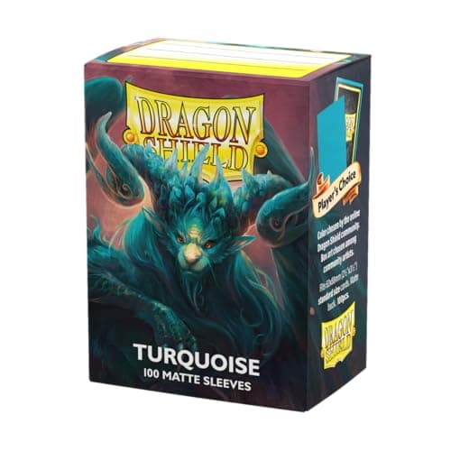 Image of Dragon Shield | Standard Size Card Matte Sleeves | 100 CT - Smooth & Tough Premium TCG Sleeves | Compatible with Pokemon, Flesh & Blood, One Piece & Magic the Gathering | Turquoise - Players' Choice
