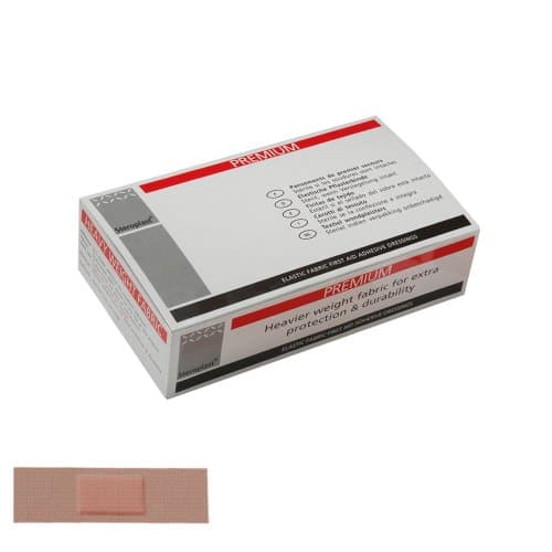 Image of Steroplast Premium Heavyweight Fabric Plasters 7.5cm x 2.5cm (100pk)