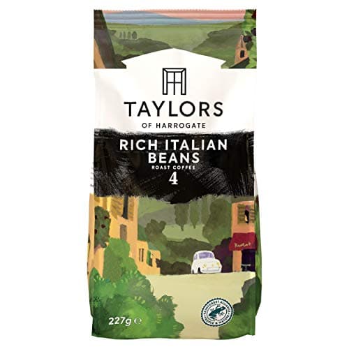 Image of Taylors of Harrogate Rich Italian Coffee Beans, 227g (Pack of 6)