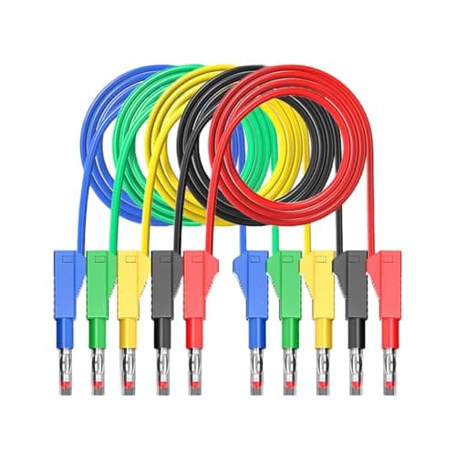 Image of Professional Tests Cable with 4mm Plugs for Measurements in Laboratory and Industrial Use Flexible Silicone Multimeter Probes