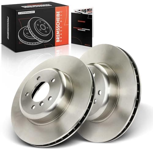 Image of Frankberg Brake Disc Set incl. 2x Discs Front Vented Ø348mm Compatible with 5 Series Touring E61 5 Series E60 6 Series Cabriolet E64 6 Series E63 Replace# 34116763824