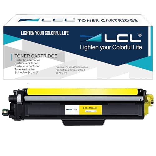 Image of LCL Toner Cartridge TN243 TN-243 TN243Y TN-243Y (1 Yellow) Replacement for Brother HL-L3210CW HL-L3230CDW HL-L3270CDW MFC-L3710CDW MFC-L3750CDW MFC-L3770CDW MFC-L3730CDW DCP-L3510CDW DCP-L3517CDW D
