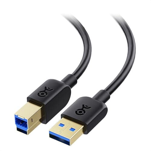 Image of Cable Matters USB 3.0 Cable 1m (USB 3 Cable A to B, Type A to B) for External Hard Drives, Scanners, Hubs and Docking Stations in Black
