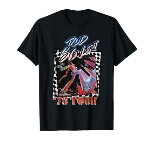 Image of Rod Stewart 75 Tour Retro T-Shirt