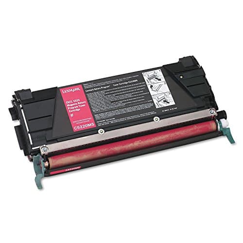 Image of Lexmark C5220MS magenta / red colour laser cartridge C5222MS for C522 C524 , C522n, C524n, C524dn C524dtn C530 C530DN C532 C532DN C530N C532N C534 C534N C534DN C534DTN
