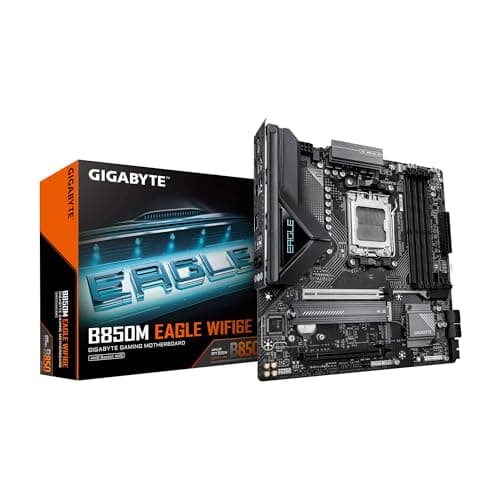 Image of GIGABYTE B850M Eagle WIFI6E AMD AM5 Motherboard, M-ATX, DDR5, 2X M.2, PCIe 5.0, USB-C, USB 3.2 Gen 2, WIFI6E, 2.5GbE LAN, EZ-Latch, Wi-Fi EZ-Plug