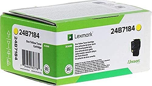 Image of Lexmark 24B7184 Toner Cartridge Yellow 6,000 Pages