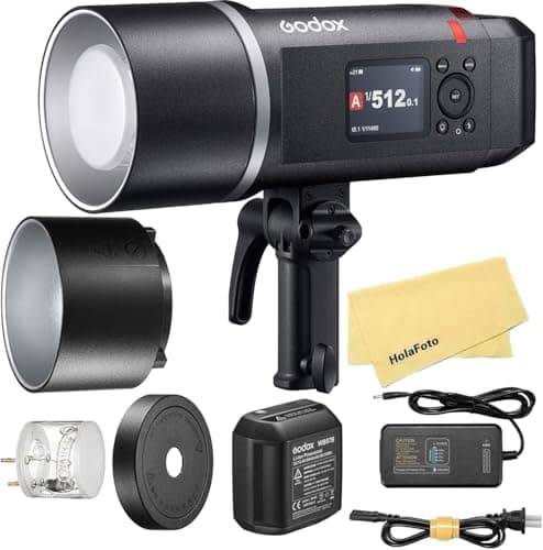 Image of Godox AD600BMII AD600BM II AD600 BM II Bowens Mount 600Ws GN87 HSS Outdoor Flash Strobe Monolight,0.01~1.9s Recycle Time,10.8V/8940mAh Lithium Battery,500 Full Power Flashes(Godox AD600BM Upgraded)