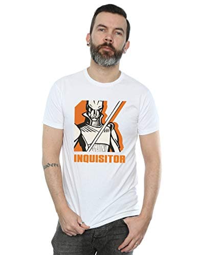 Image of Star Wars Men's Rebels Inquisitor T-Shirt White Large