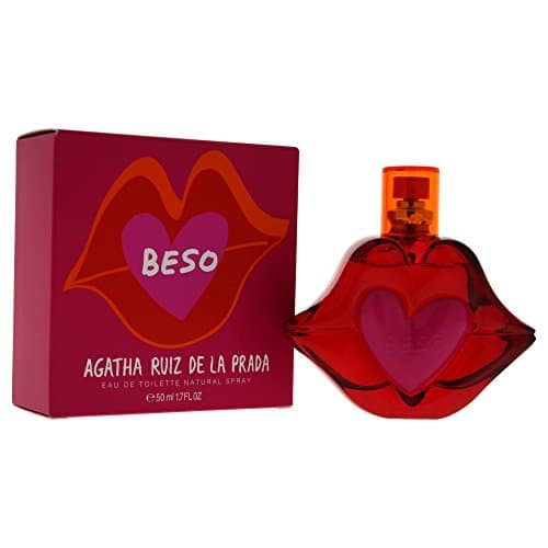 Image of Agatha Ruiz de la Prada Perfumes - Beso, Eau de Toilette for Women - Long Lasting - Playful, Charming and Modern Fragance - Citrus, Floral, Apple and Jasmine Notes - Ideal for Day Wear - 50 ml